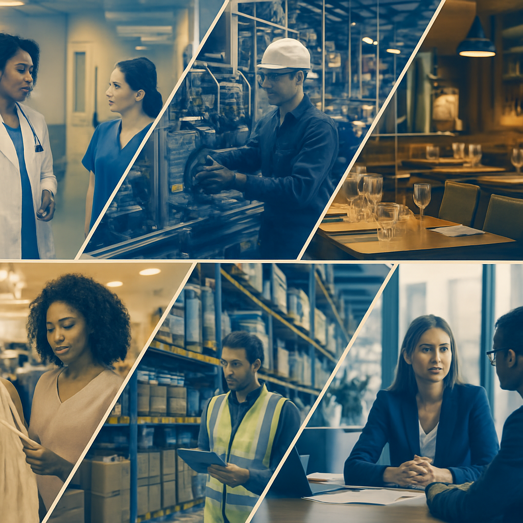Diverse industries we finance - healthcare, manufacturing, retail, hospitality